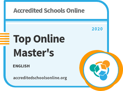 Top Online Master's in English Programs badge